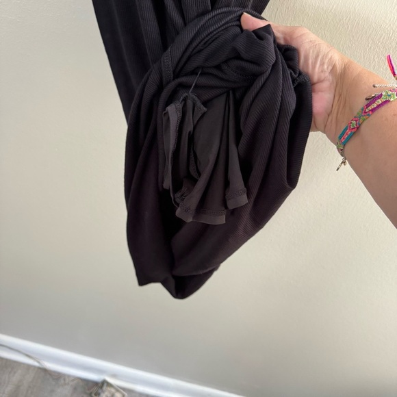 Rachel Zoe Black Sleeveless Tank Fitted Bodycon Stretch Midi Dress Small - Picture 8 of 8